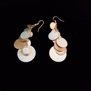 3for$12 Silver & Gold Tone dangle earrings